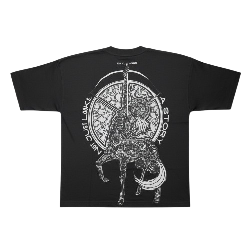 Black premium heavy weight t-shirt